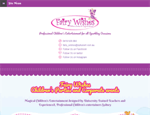 Tablet Screenshot of fairywishes.com.au